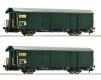 67185 Roco Set of 2 postal freight cars of Swisspost with tail light